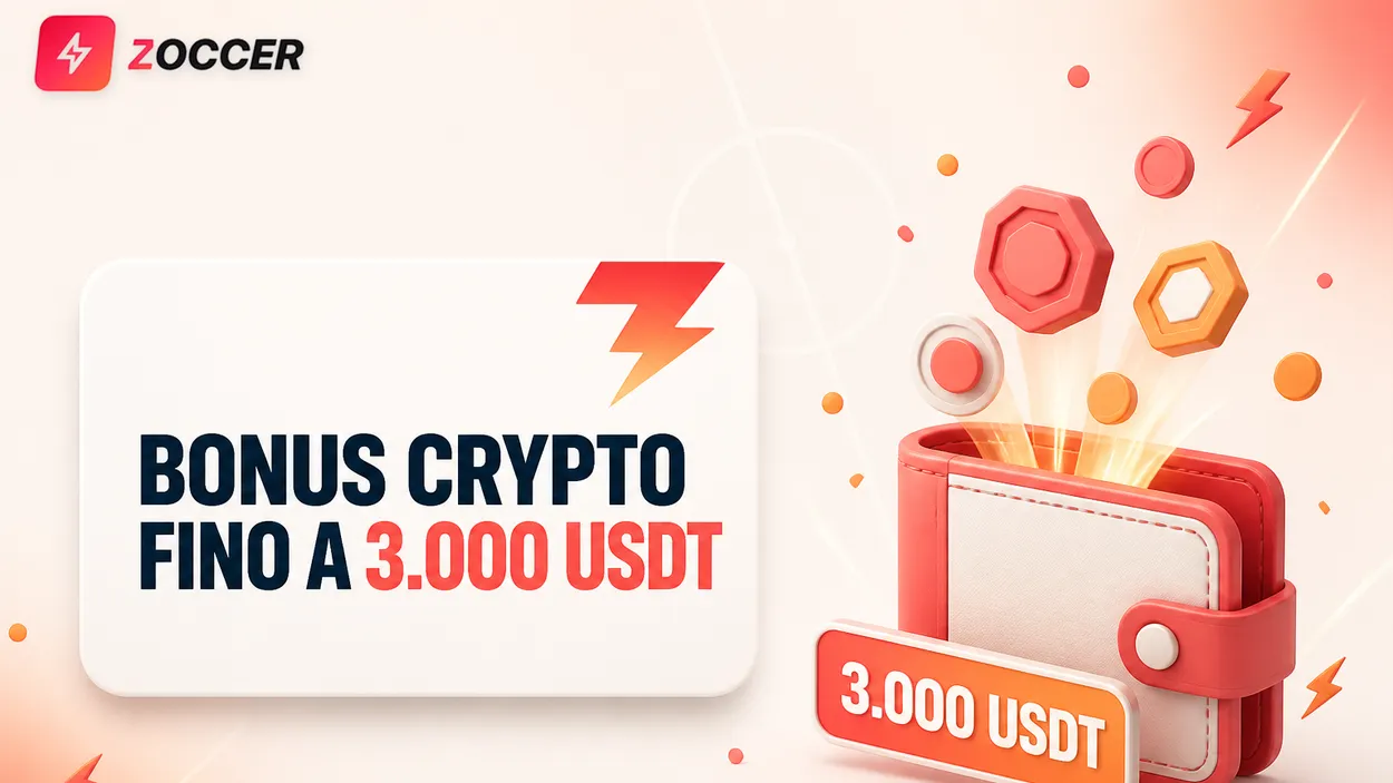 Bonus crypto fino a 3.000 USDT